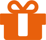 orange giftbox icon