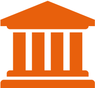 orange courthouse icon